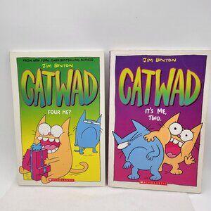 CATWAD Graphic Novels by Jim Benton #2 & #4 Lot of 2 Softcover Books - BK002